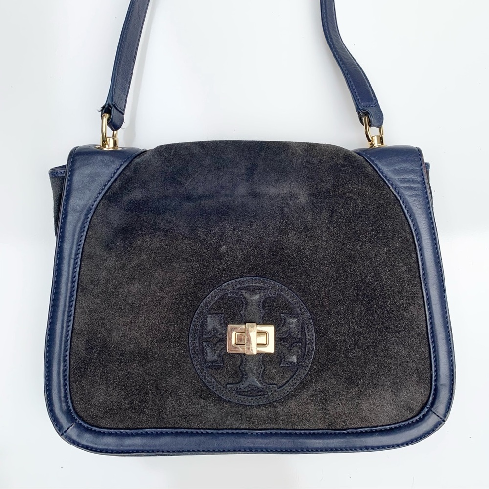 Tory Burch Hannah Shoulder Bag Blue